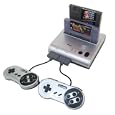 Retro Duo Twin Video Game System Nes & Snes - Silver & Black