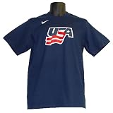 Nike - USA Hockey IIHF Team Logo Navy T-Shirt