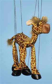 Childrens Toyshop  Toys : Zoo Animal (Giraffe) Small Marionette (B351)