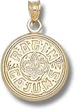 Louisiana-Lafayette Ragin' Cajuns Solid 10K Gold Circle Logo Pendant
