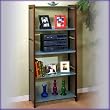Office Line Pewter 5 Tier Bookcase By Studio RTA