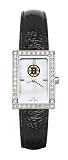 Boston Bruins Ladies Allure Watch Black Leather Strap