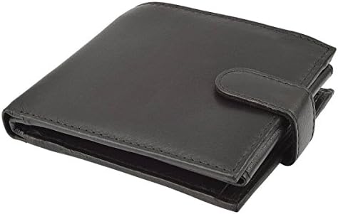 Black Tri-Fold Multi Fold Wallet by Woodland Leathers