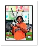 Vladimir Guerrero Anaheim Angels MLB Double Matted 8x10 Photograph 2007 All-Star Game Home Run Derby Champion - CLOSEOUT SPECIAL