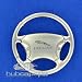 New Jaguar Chrome Steering Wheel Key Chain Ring