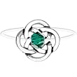 Celtic Knot May Birthstone Illusion Stretch Toe Ring