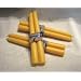 Organic Hand Made 100% Beeswax Taper Thick Decorative Candles - 12" Tall, 7/8 Thick (Pack of 6)