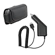 CAR CHARGER + LEATHER CASE FOR SPRINT LG LX260 RUMOR