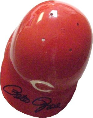Pete Rose Signed Cincinnati Reds Mini Batting Helmet- Rose Hologram