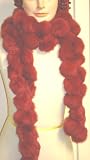 Luxurious Kaminski Red Rabbit Fur Scarf for Women and Teens