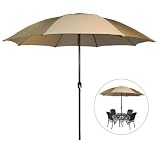 Royalcraft Monaco 3M Aluminium Garden Parasol with Crank