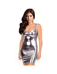 Sexy General Print Leather Bodycon Dress/Club Dress/Party Dress/Mini Dress 