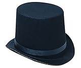 Deluxe Black Magician Butler Formal Costume Top Hat