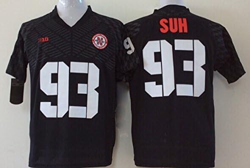 EVEBEST NCAA Nebraska Huskers SUH Football Jersey Black Football Jersey for Adult