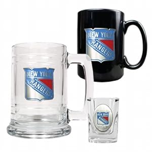 NHL 15-Ounce Tankard 15-Ounce Ceramic Mug & 2-Ounce Shot Glass Set - Primary Logo