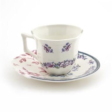 Leonia Fine Bone China Hybid Cup and Saucer by Seletti