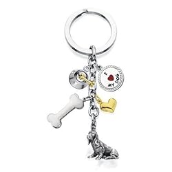 Basset Hound - I Love My Dog Keychain