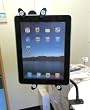 手ぶらでiPad♪アームで角度調節可能 iPad用卓上アームスタンド◇iPadスタンドFS-IPSD200 黒