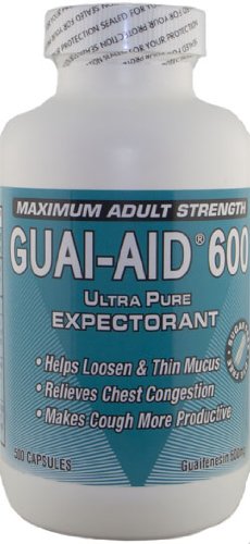 Guai-Aid/600mg Guaifenesin Expectorant (500 Capsules)