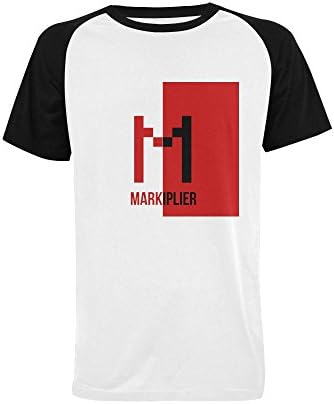 Jonnert Men's Markiplier Logo Short Sleeve Raglan T Shirt (USA Size)
