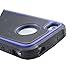 Leegoal Blue/Black Hard Soft High Impact Armor Case Cover for Apple iPhone 4 / 4S