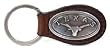 Brown Leather Emblem Key Chain - Collegiate Series