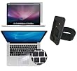 Apple Macbook Pro Aluminum 13-inch Laptop Screen Protector / Screen Guard Keyboard Silicone Skin Cover w/ FREE Apple iPod Touch 2nd / 3rd Generation Silicone Skin Case (BLACK) Back to School Special
