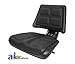 A & I Products Seat, Universal w/ Trapezoid Back, BLK. Replacement for Ford - New Holland Part Number T110BL