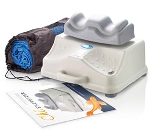 Chi Energizer and Yoga Towel Package - Chi Machine for passive exercise, back pain relief, muscle pain, relaxation, improving circulation, chi vitalizer, lymphatic drainage, and fybromyalgia. With Yoga Towel and ib3health illustrated guide.