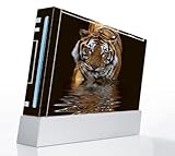 Fearless Tiger Decorative Protector Skin Decal Sticker for Nintendo Wii Con ....