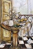Wine Cellar Ll by Tanya M Fischer. Art Print On Canvas.. 13 inches width by 17 inches height.
