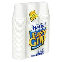 Hefty White Bathroom 3 Ounce Cups, Case Pack, Twelve - 150 Count Packs (1800 Cups)