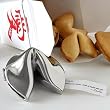 Personalized Silver Fortune Cookie Gift - Fortunes of Love Design