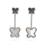 Eve's Addiction MOP Butterfuly Drop Earrings- CLEARANCE- FINAL SALE