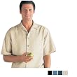 Bill Blass 60/40 Sanded Twill Short Sleeve Camp Shirt - (7952) Bill Blass 60/40 Sanded Twill Short Sleeve Camp Shirt - (7952)