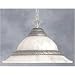 Forte Lighting River Rock Pendant W/ Brushed Nickel