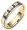 18 Karat Yellow Gold & Titanium 4.5mm Diamond & Sapphire Wedding Band - 12.5