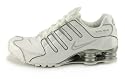 Women Nike Shox NZ White / White / Metallic Silver 309206-112