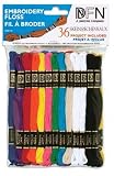 41099rsYUsL. SL160  Cotton Embroidery Floss Pack 8.7 Yards 36/Pkg   Primary Colors