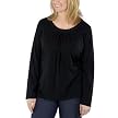 Merona&reg; Plus Pleated Neck Knit Top - Black