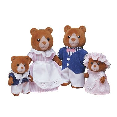 Calico Critters Marmalade Bear Family