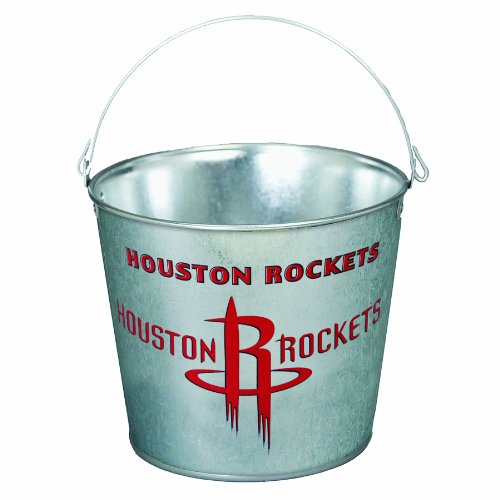 NBA Houston Rockets 5 Quart Galvanized Pail