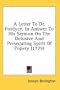 A Letter To Dr. Fordyce, In Answer To His Sermon On The Delusive And Persecuting Spirit Of Popery (1779)
