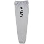Army Sweatpants, Grey GI-Ty[pe Pants with Drawstring