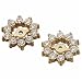 14kt Golden Flower Diamond Earrings Jacket
