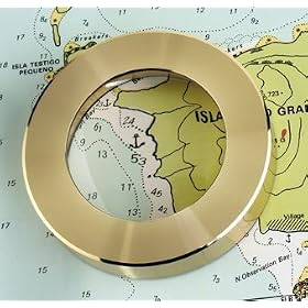 Weems and Plath Marine Navigation Magnifier Chart Weight (Brass) by Cruising Guides