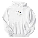 Sweatshirt White  Turks & Caicos Islands Map Color  Country
