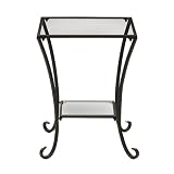 Diamond-Mirror Accent Table
