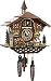 Cuckoo-Palace German Cuckoo Clock - The Brotzeit House - with Quartz Movement - 10.3 inches high - Black Forest Clock