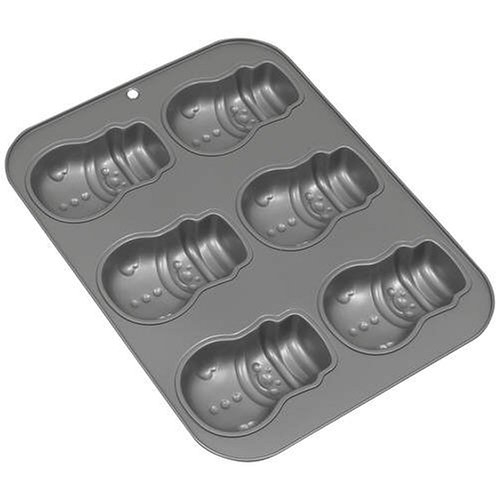 Bakers Secret Mini Snowman Holiday Pan